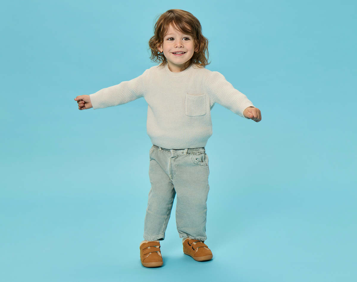 Barn i Cozy Suede fodrade barnsneakers