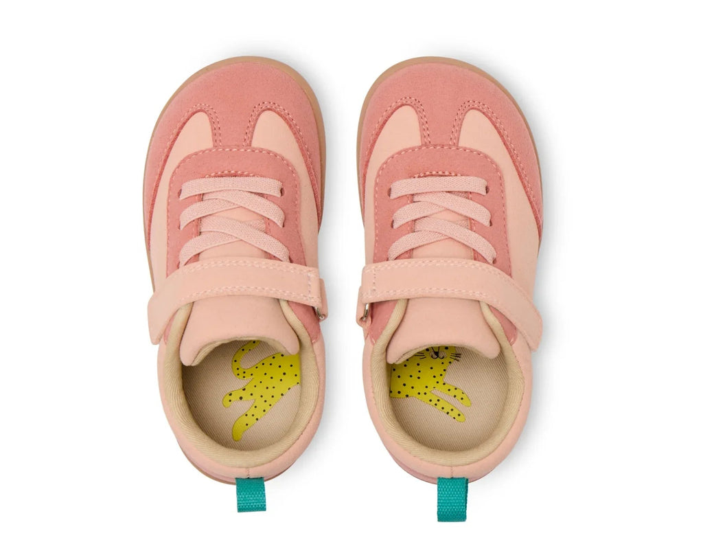 Retro Suede barnsneakers i rosa, sidovy