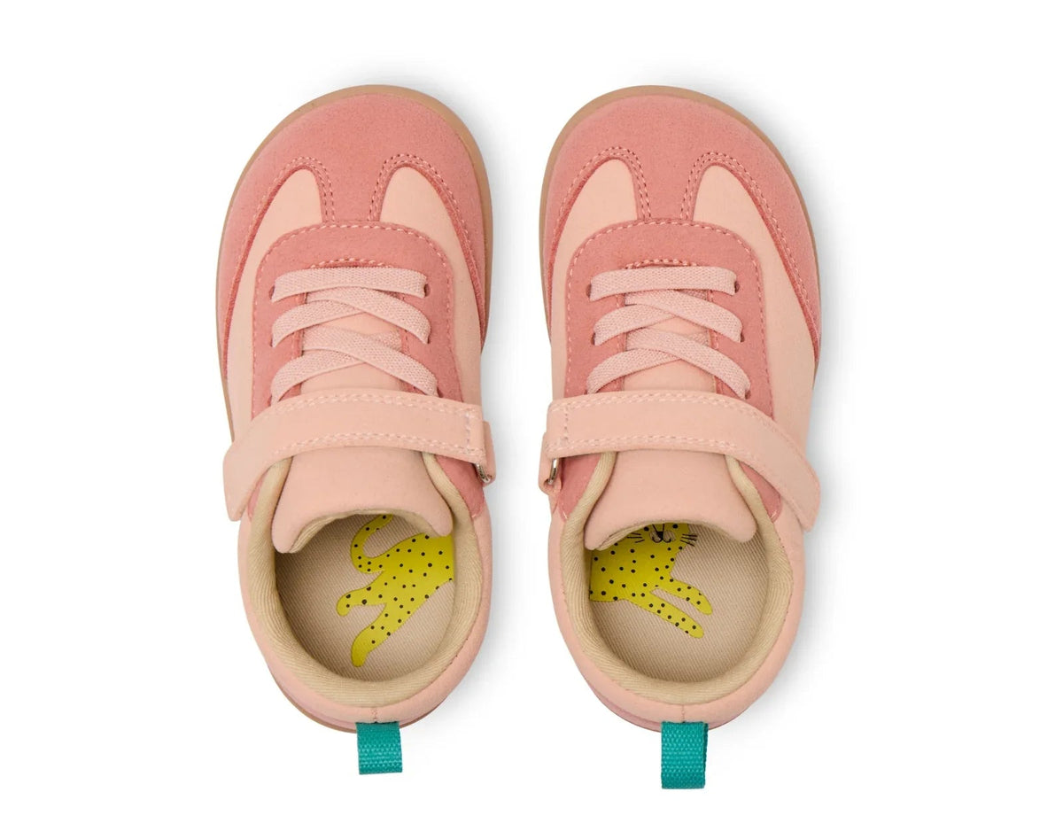 Retro Suede barnsneakers i rosa, sidovy