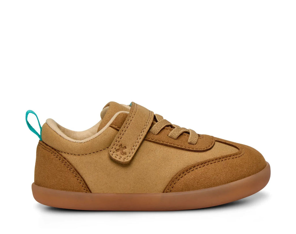 Retro Suede barnsneakers i brunt
