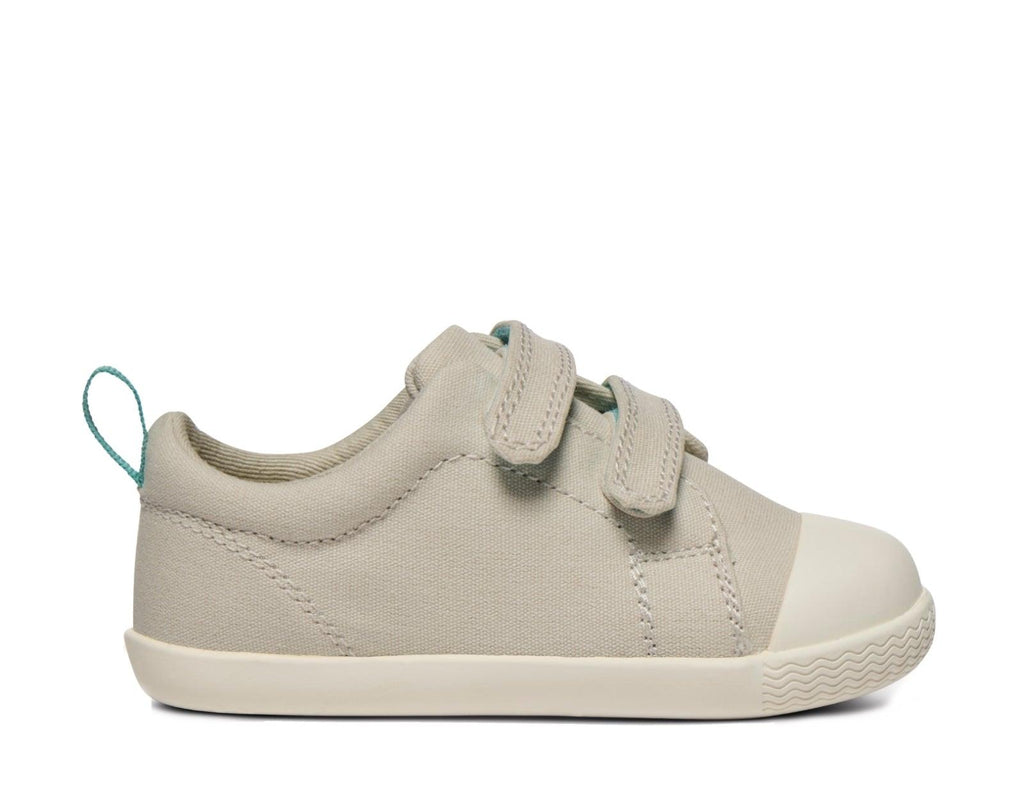 Eco Canvas barnsneakers i gråbeige
