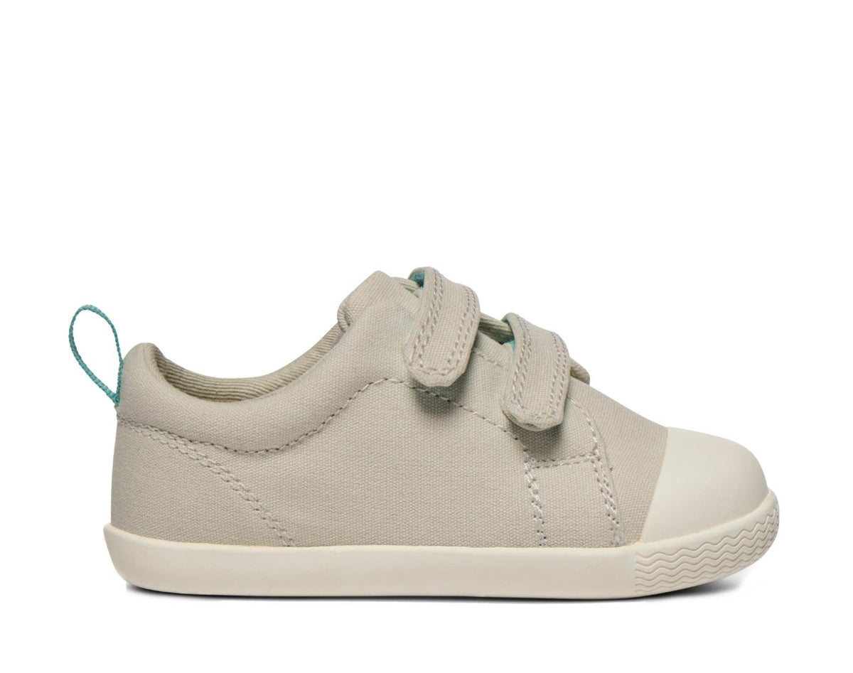 Eco Canvas barnsneakers i gråbeige