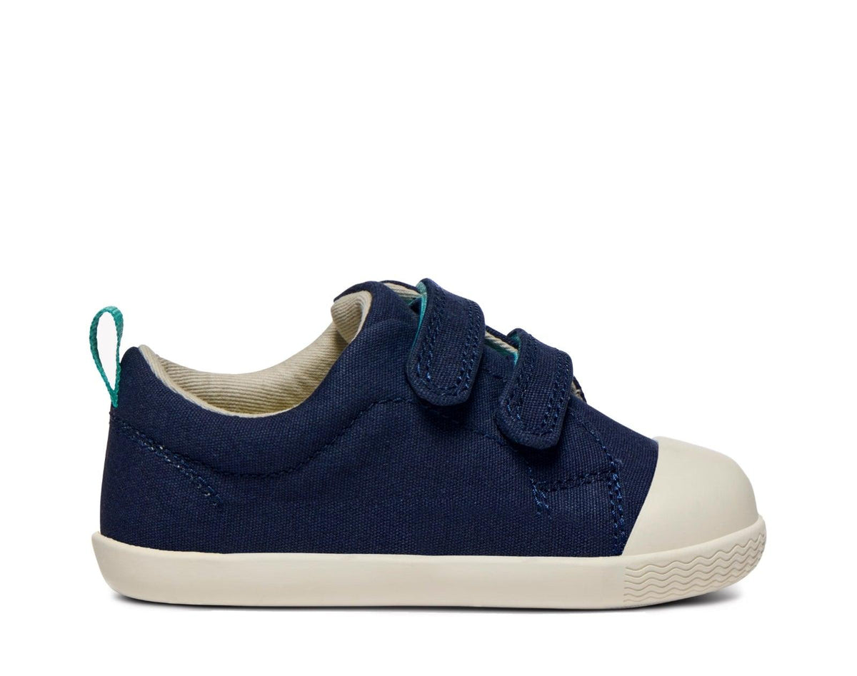 Eco Canvas barnsneakers i marinblått