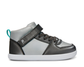 Varsity – Höga barnsneakers i silver